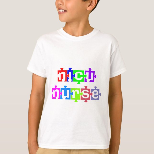 NICU NURSE PUZZLE PIECE T-Shirt (Front)