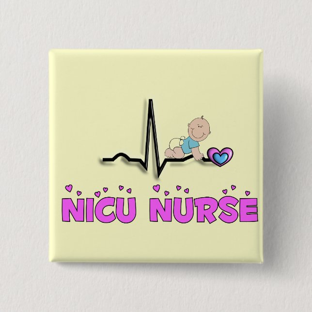 NICU Nurse QRS Design Button (Front)