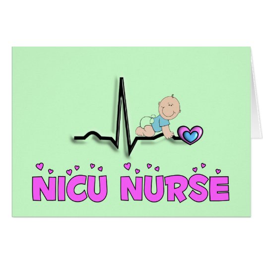 NICU Nurse QRS Design Cards (Front Horizontal)