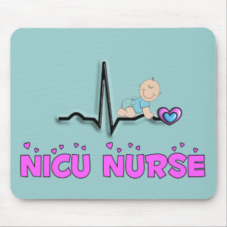 NICU Nurse QRS Design Mouse Pad