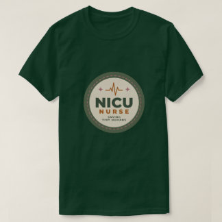 NICU Nurse Retro Patch Badge Gift T-Shirt