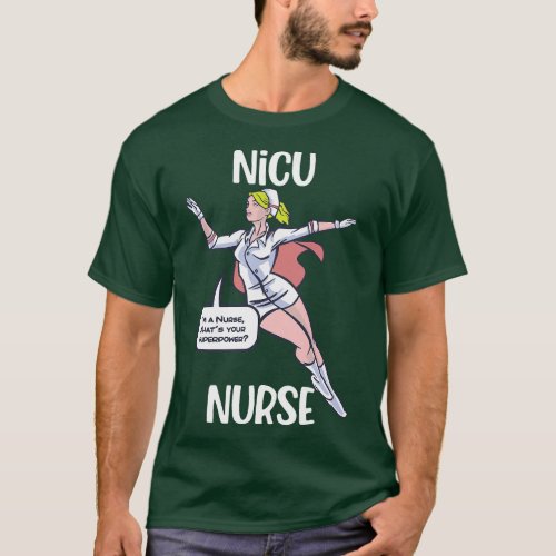 NICU Nurse Superhero Nursing T_Shirt