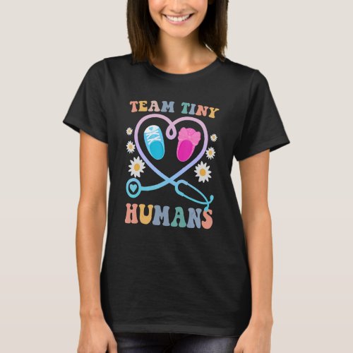 NICU Nurse Team Tiny Humans Neonatal ICU Vintage S T_Shirt