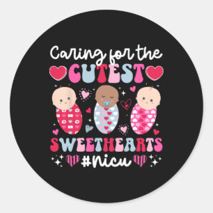 Nicu Nurse Valentine Nicu Nursing Valentines Day Classic Round Sticker