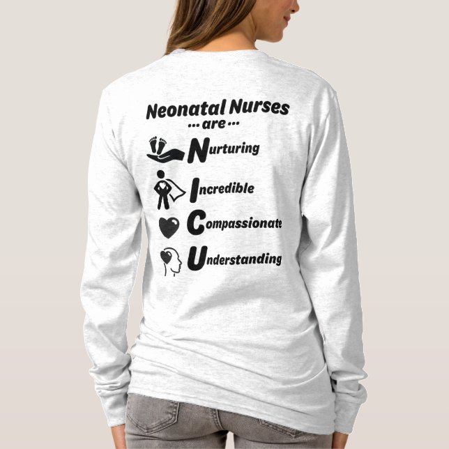NICU Nurses long sleeve shirt (Back)