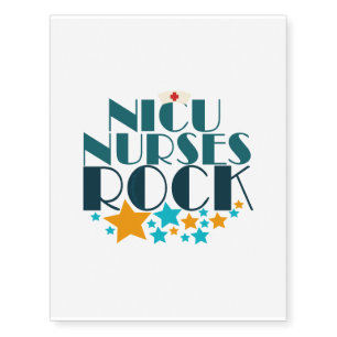 NICU Nurses Rock Temporary Tattoos