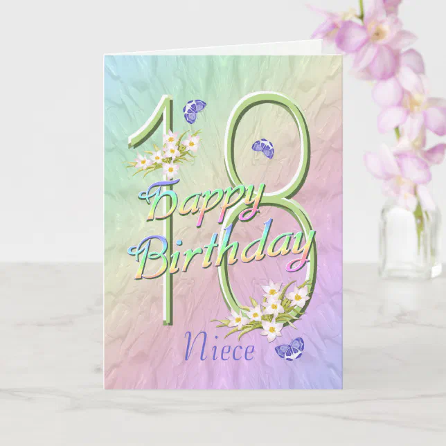 Personalised 21st Birthday Card For Daughter, Granddaughter, Niece – Butterflies Design, Handmade In UK