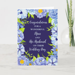 Niece and Her Husband Wedding Day Congratulations Card