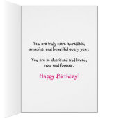 Niece Bday More Incredible & Amazing Every Year Cards (Inside (Right))