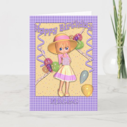 niece birthday card cute little girl zazzlecom