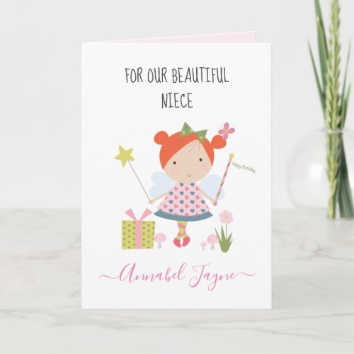 Niece birthday fairy girls whimsical