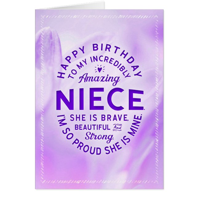 Niece Birthday, You're a Blessing Cards (Front)