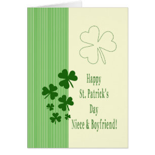 Niece & Boyfriend Happy St. Patrick's Day Cards