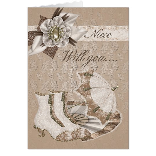 Niece Bridesmaid, Will you be my Bridesmaid? Card