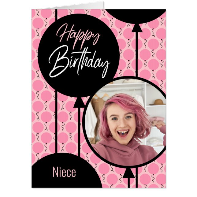 Niece Custom Birthday Card (Front)