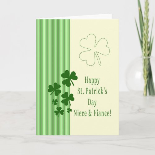 Niece  Fiance Happy St Patricks Day Holiday Card