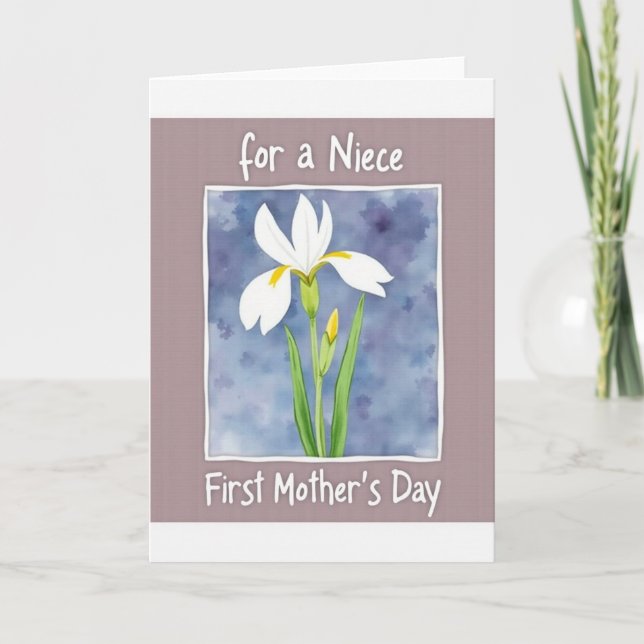 Niece First Mothers Day Bloom Card (Front)