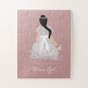 Niece Flower Girl Junior Bridesmaid Sweet Proposal Jigsaw Puzzle