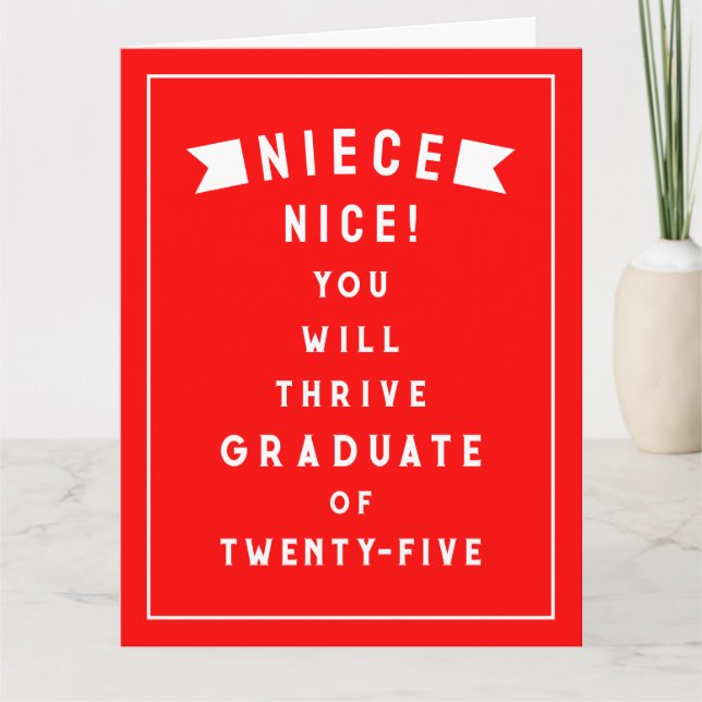 Niece Graduation 2025 Card (Front)