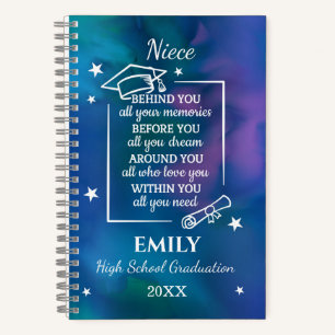 Niece Graduation Personalized Name Year Notebook