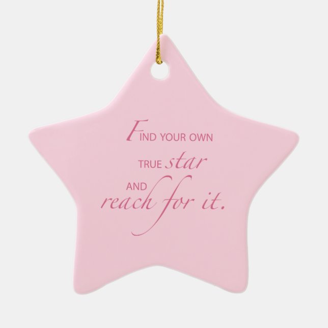Niece Graduation Star, Custom Gift Ceramic Ornament (Front)