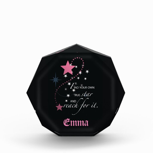 Niece Graduation Star, Gift, Custom Round Gifts (Front)