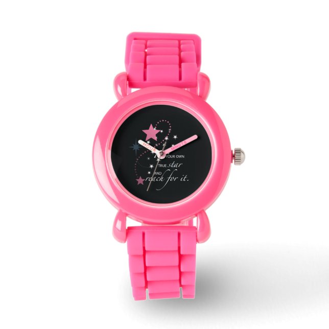 Niece Graduation Star, Gift, Custom Round Gifts Watch (Front)