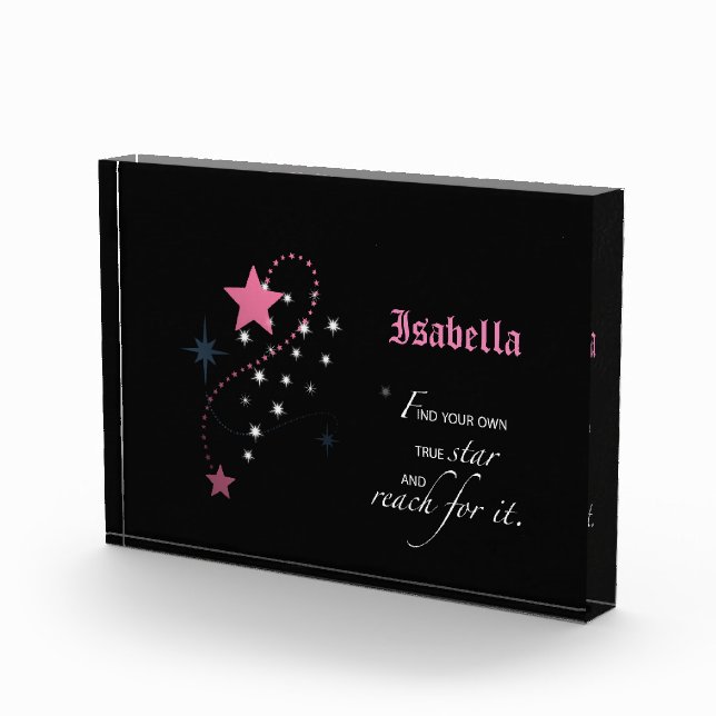Niece Graduation Star, Horizontal Custom Gift (Right)