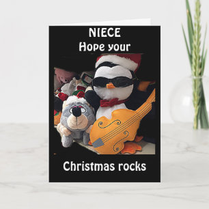 **NIECE***  H0PE Y0UR CHRISTMAS "R0CKS' HOLIDAY CARD