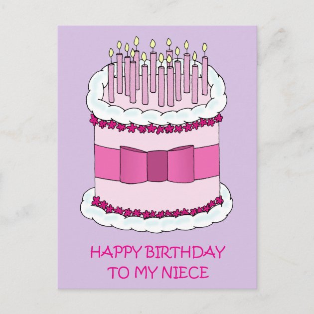 Janie Wilson - Lovely Niece Birthday Cake & Candles Card – Jolu Accessories  Boutique