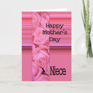Niece Happy Mother's Day rose card