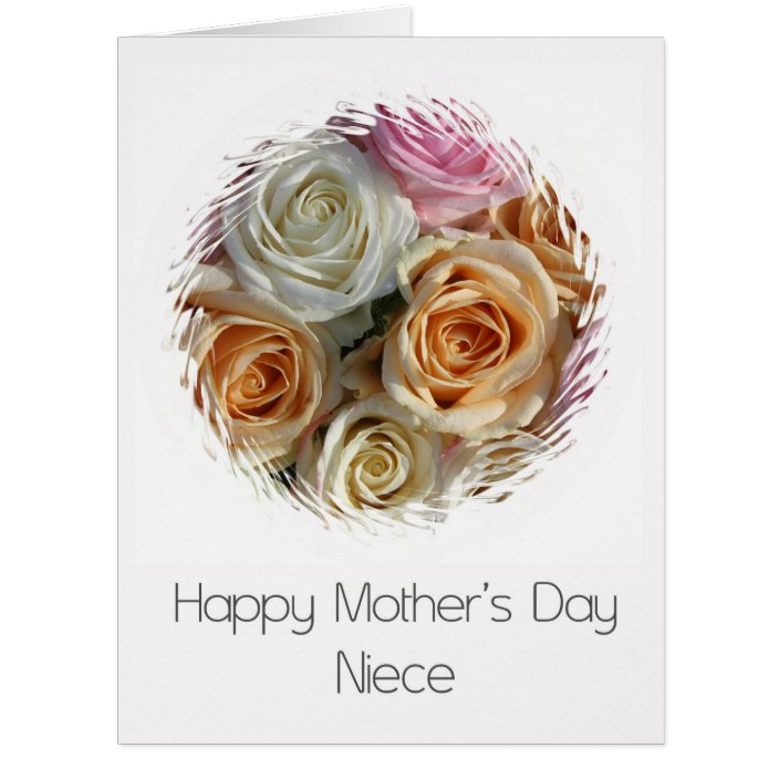 Niece Happy Mother's Day rose card