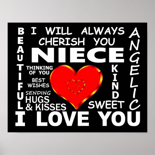 Niece I Love You Poster (Front)
