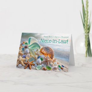 Niece in Law Mothers Day Beach Themed  Card