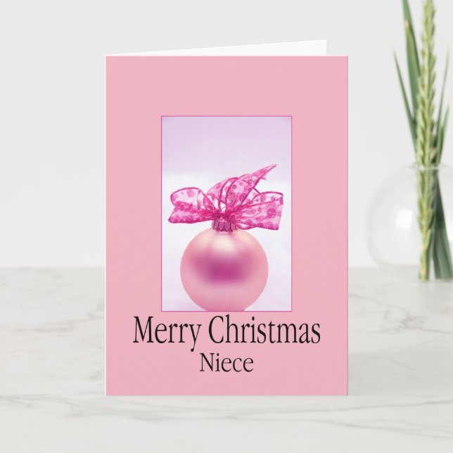 Niece Merry Christmas card (Front)