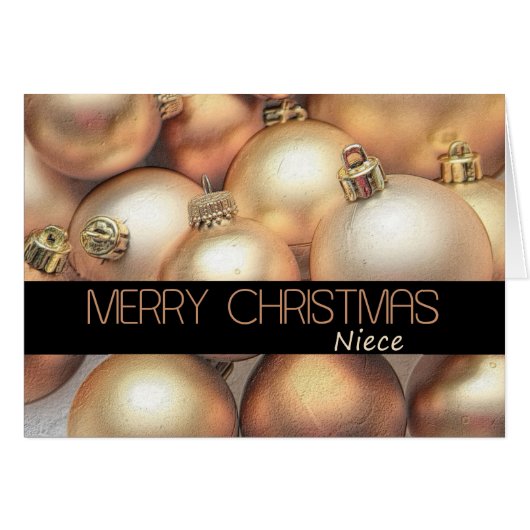 Niece Merry Christmas card (Front Horizontal)