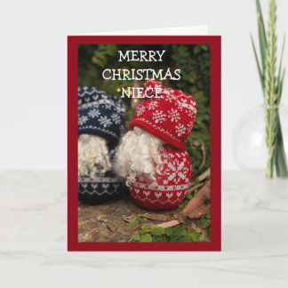 **NIECE** MERRY CHRISTMAS FROM GNOME HOLIDAY CARD