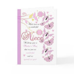 Niece Mother's Day Card With Flowers And Butterfli Niece Mother's Day Card With Flowers And Butterfli