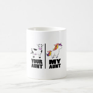Niece Nephew Auntie Funny Cow Your Aunt My Aunt Coffee Mug