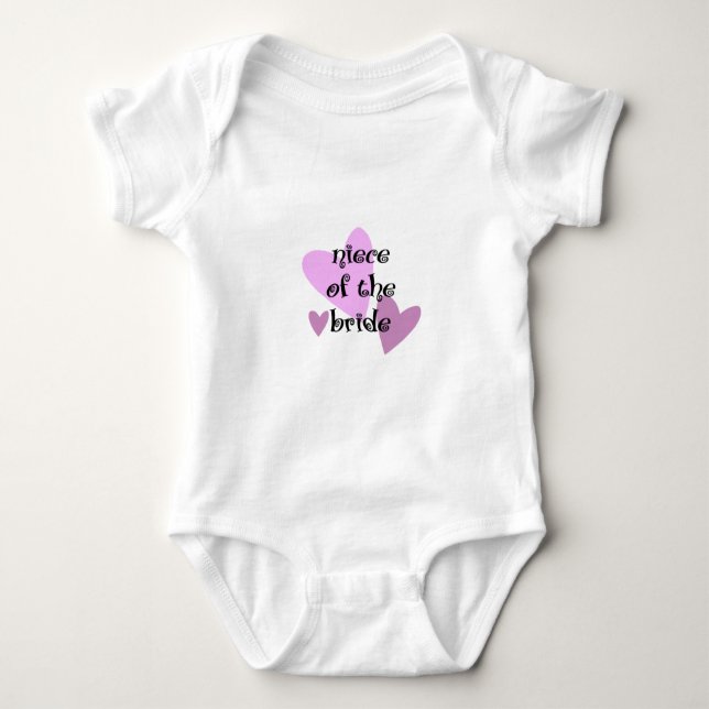 Niece of the Bride Baby Bodysuit (Front)