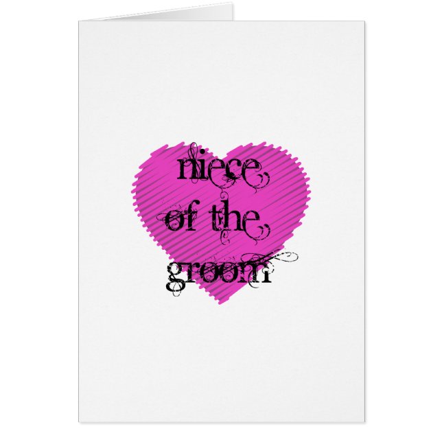 Niece of the Groom Cards (Front)