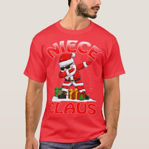 Niece Santa Claus Christmas Matching Costume T_Shirt