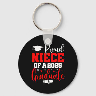 Niece Senior 2025 Proud Niece Of A Cl Of 2025 Grad Keychain