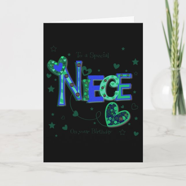 **NIECE** SPECIAL NIECE AND SPECIAL BIRTHDAY CARD (Front)