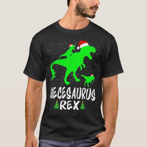 Niece T Rex Matching Family Christmas Dinosaur Shi T_Shirt