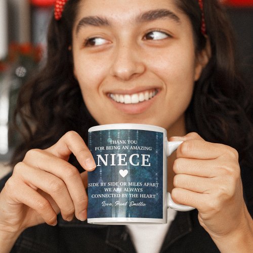 Niece Thank You Heartfelt Message Personalized Coffee Mug