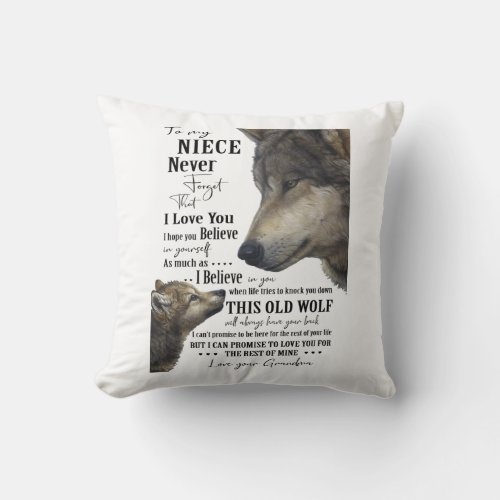 Niece Throw Pillow