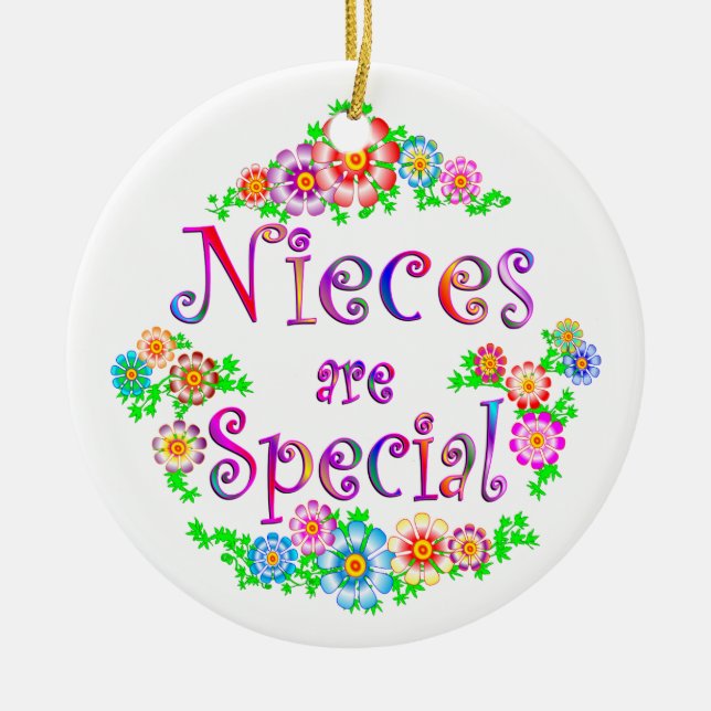 NIECES are Special Ceramic Ornament (Front)
