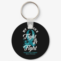 Niece's Fight Is My Fight Polycystic Kidney Diseas Keychain