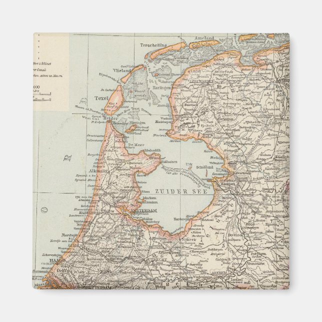Niederlande - Netherlands Map Magnet (Front)
